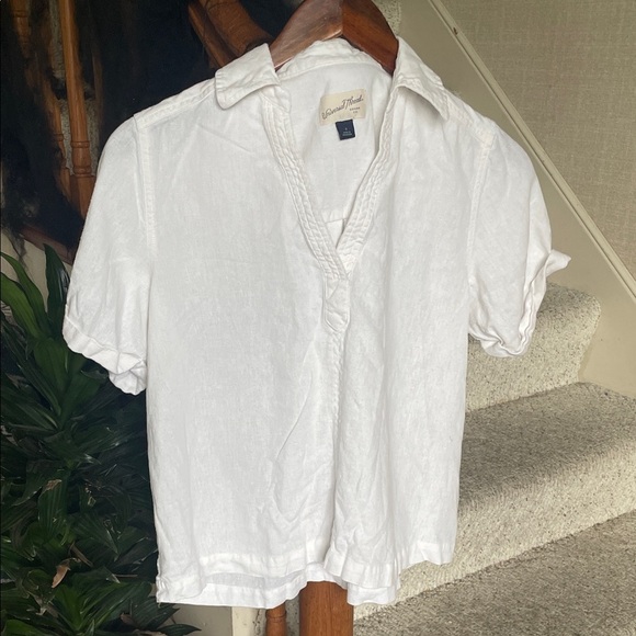 Universal Thread Cream Short Sleeve Top - Picture 1 of 7